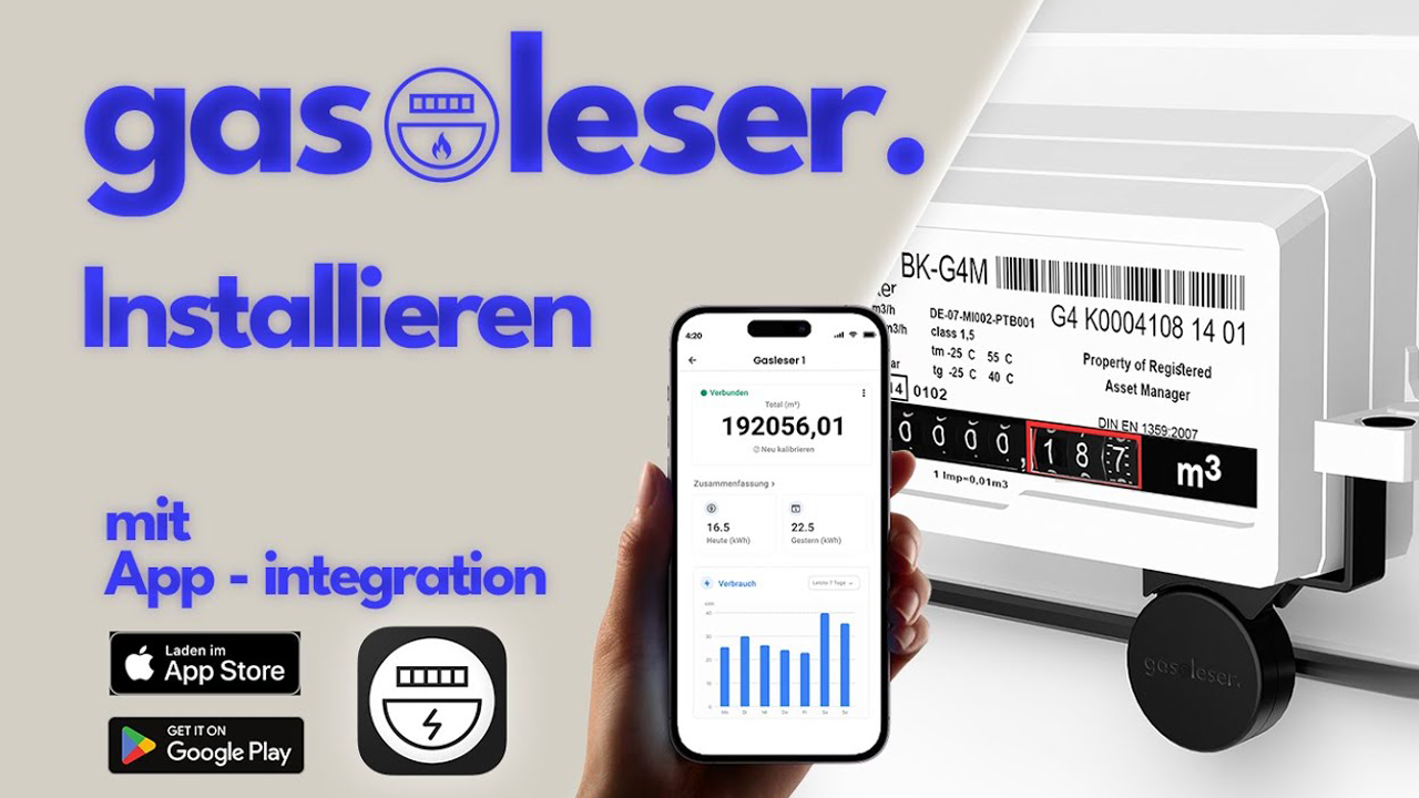 gasleser installieren - YouTube