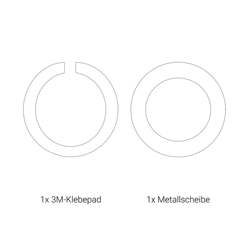 3M-Klebeband / Metallscheibe