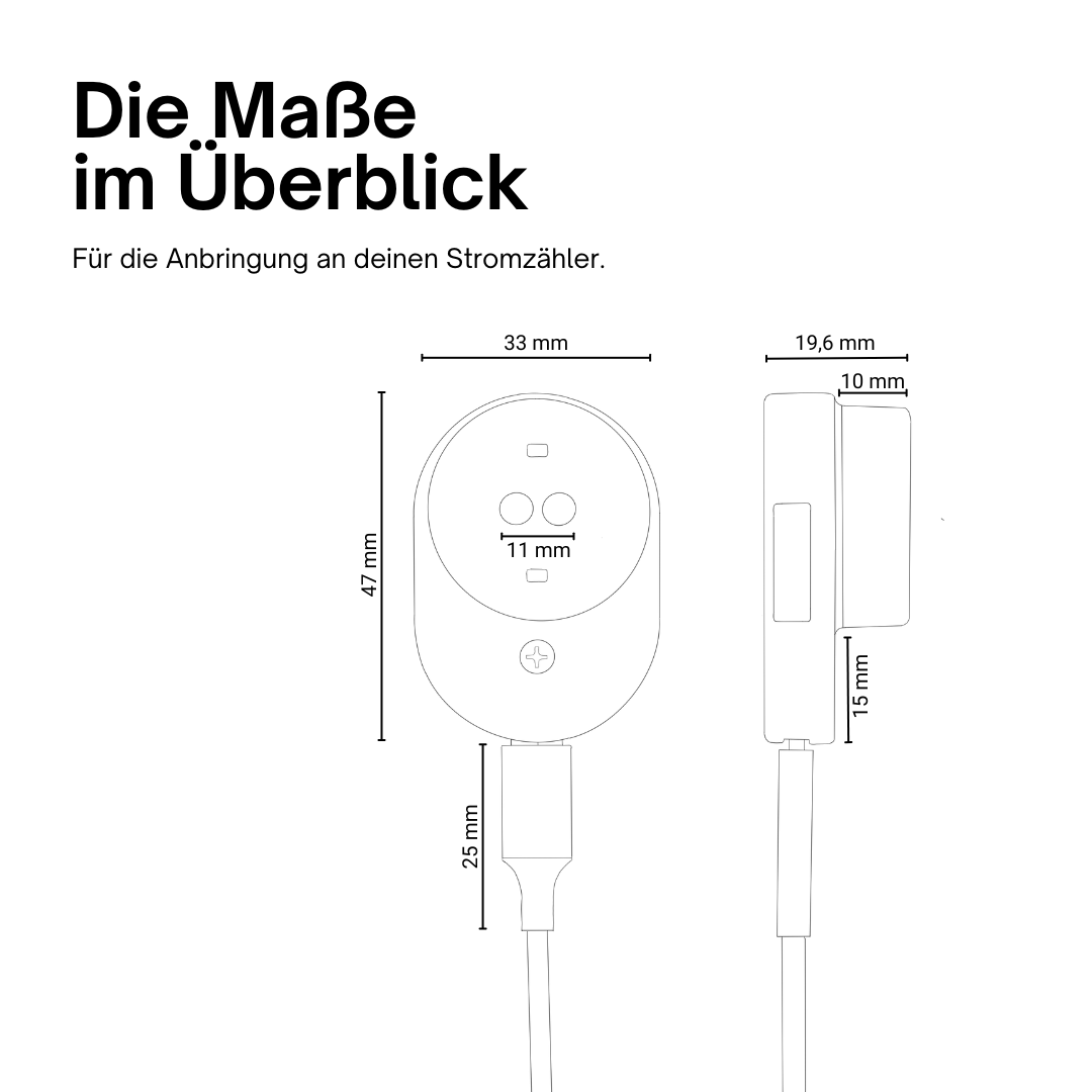 Stromleser WIFI - IR Lesekopf für intelligente Stromzähler