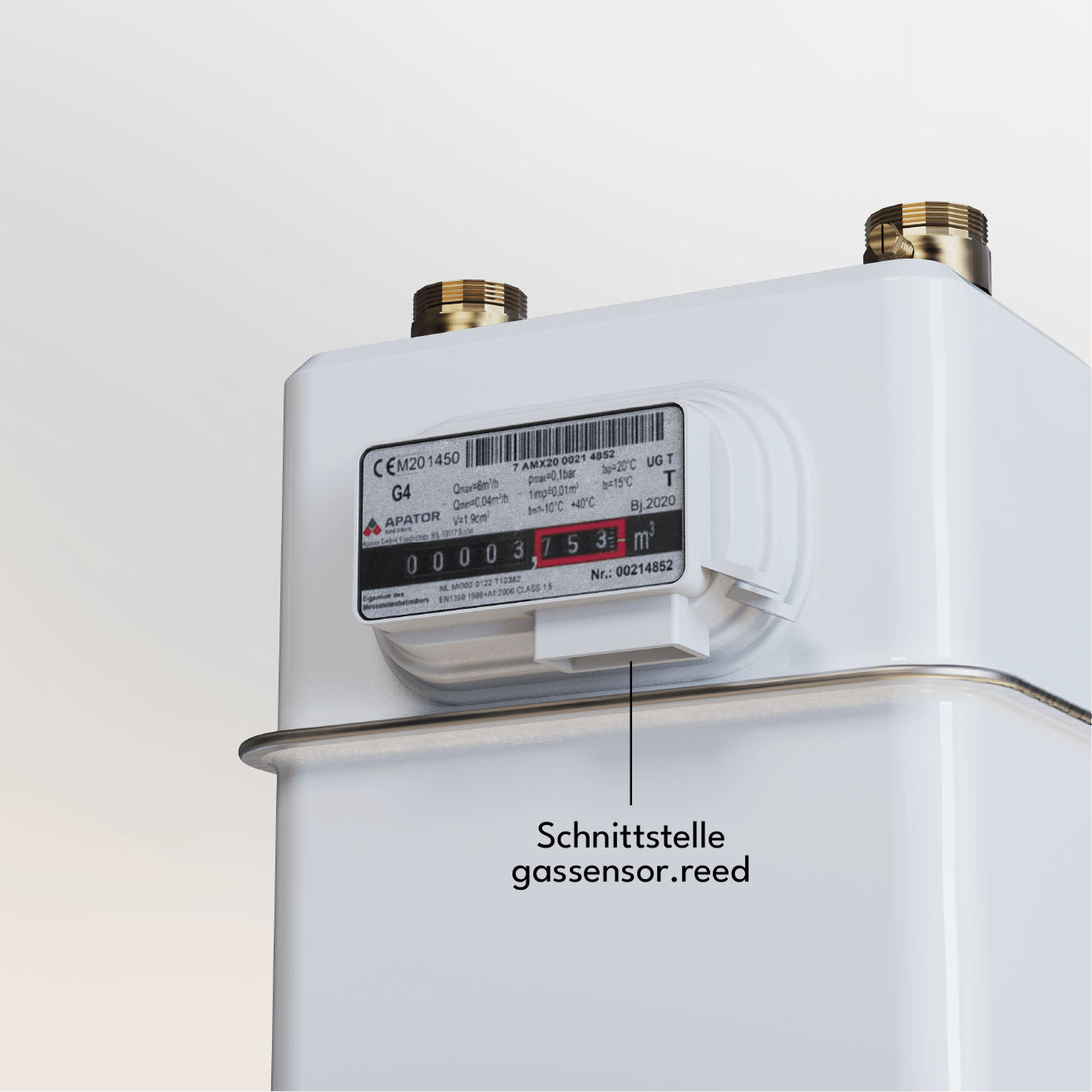 gassensor.reed - energieleser